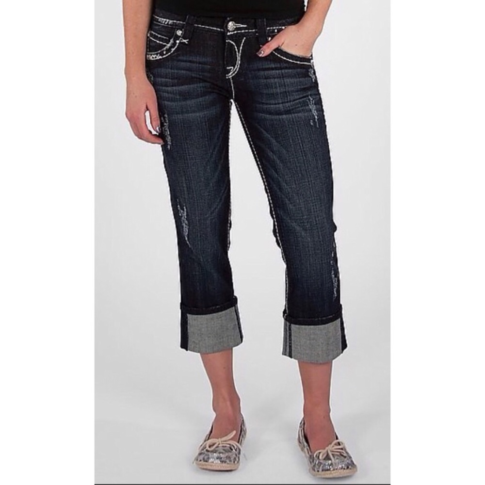 Rock Revival Stephanie Easy Capri Jeans